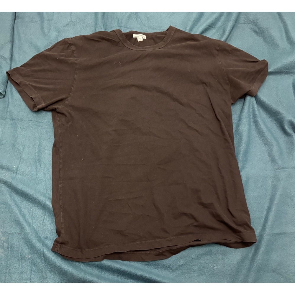 Standard James Perse Mens Crew Neck T-Shirt Charcoal Grey Size 4 Made in USA